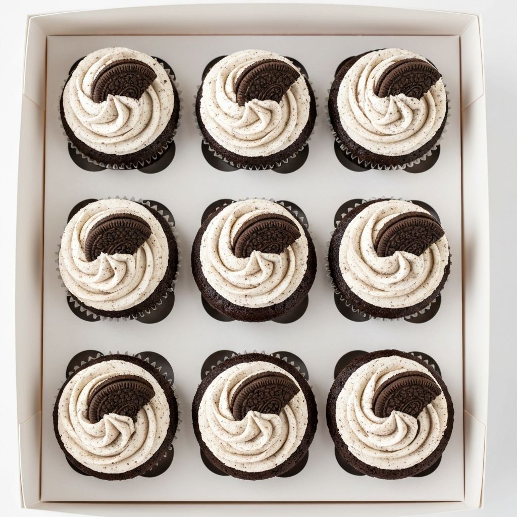 Oreo cookies and cream cupcakes