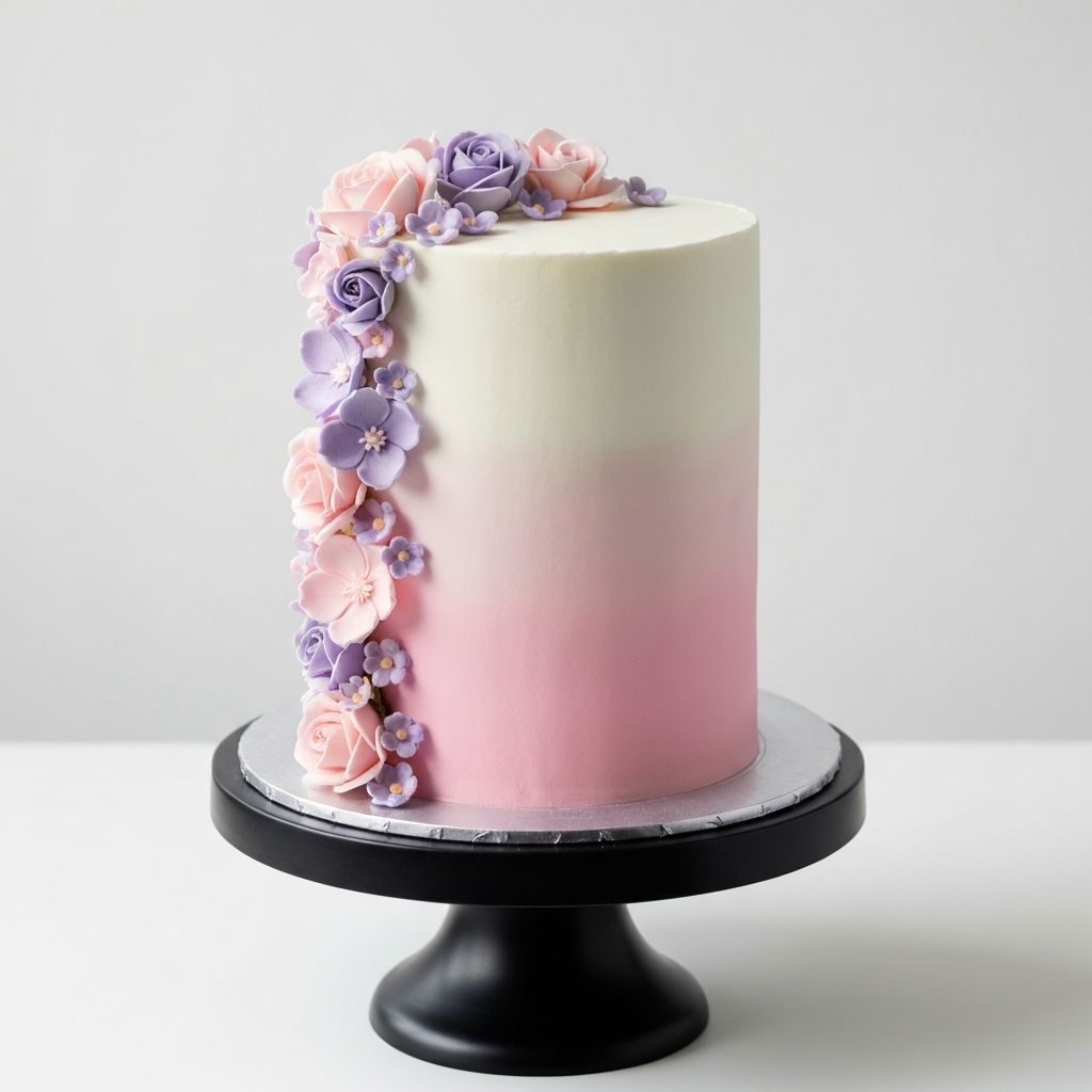 Tall custom celebration cake