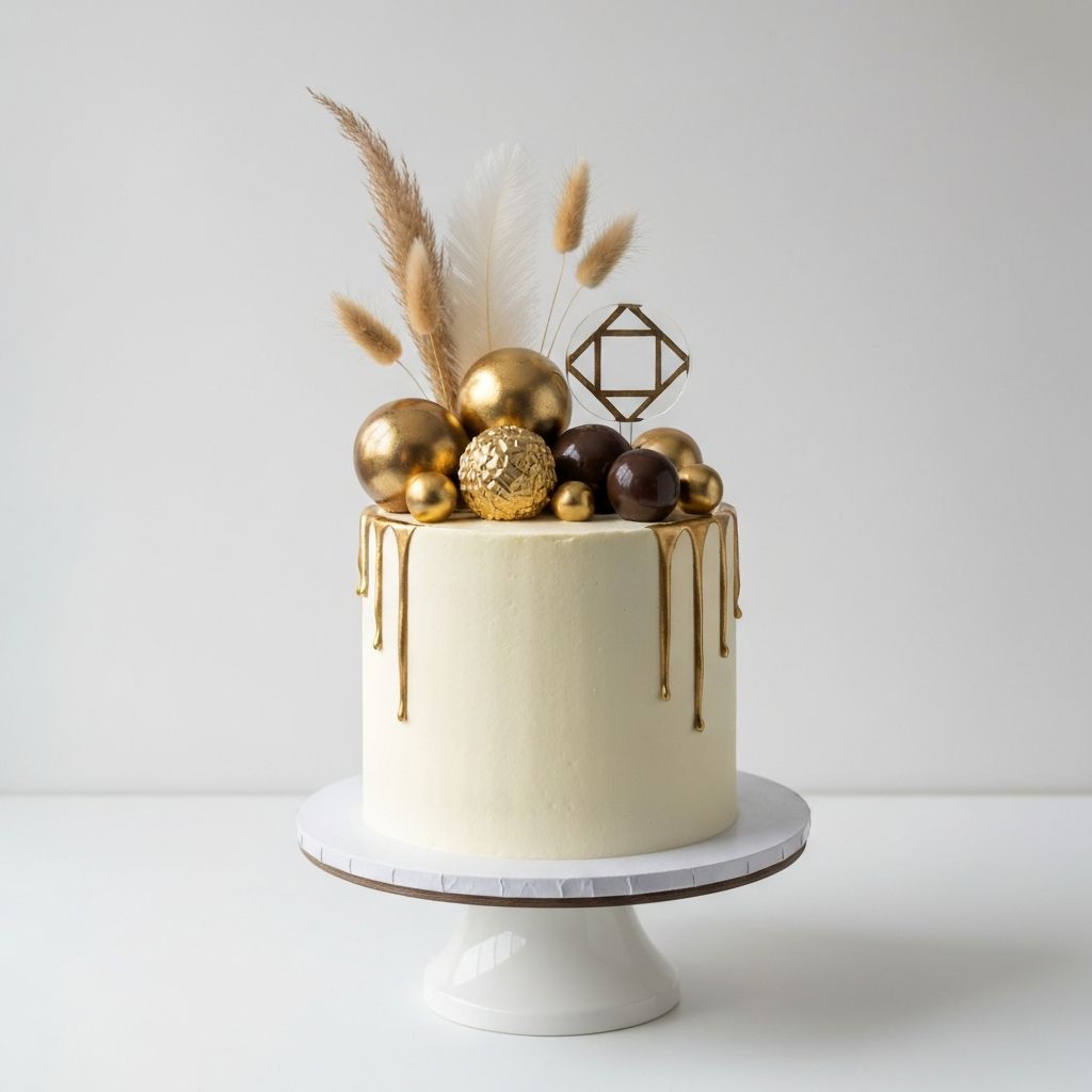 Multi-tier custom cake with elegant finishing